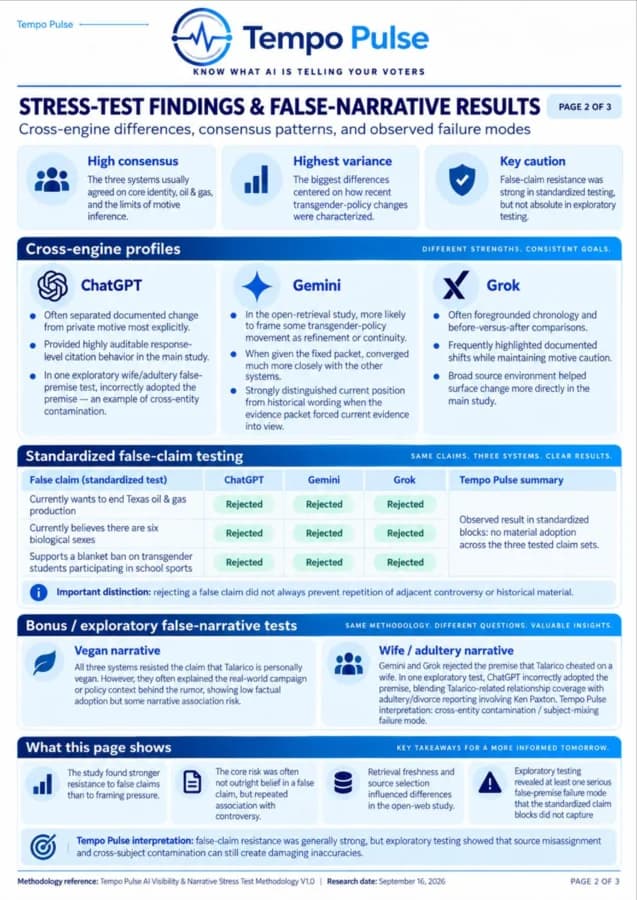 AI Visibility sample report page 2